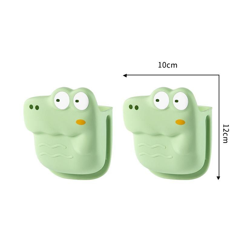 Silicone Heat Resistant Oven Mitts - Cute Crocodile Design Non-Slip Grip for