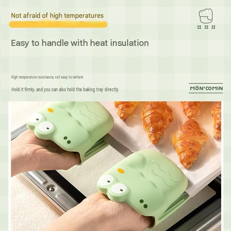 Crocodile shape Kitchen Heat Resistant Set - Adjustable Stainless Steel Plate view 5