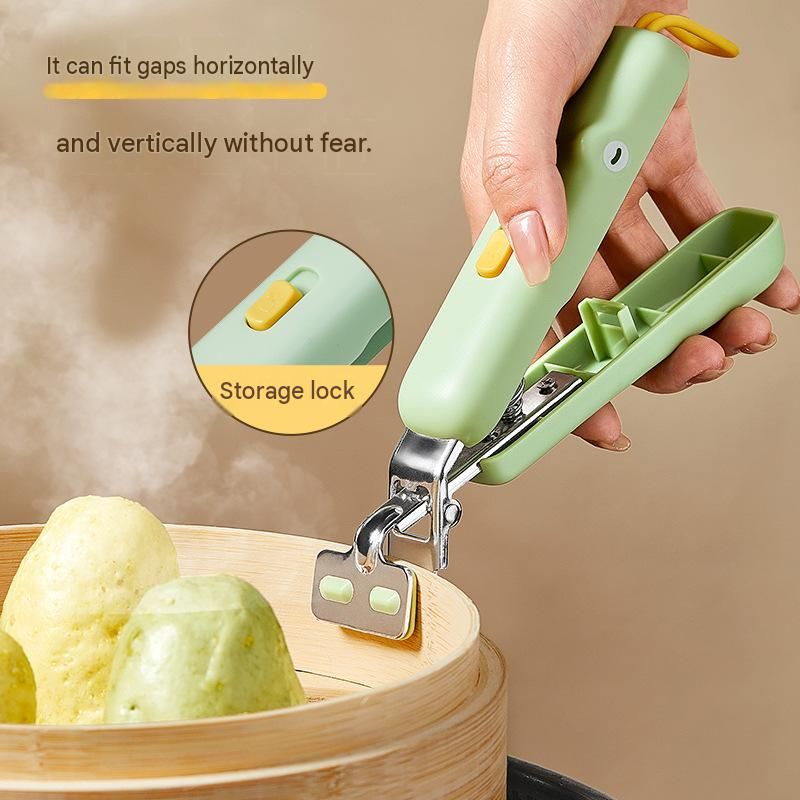 Crocodile shape Kitchen Heat Resistant Set - Adjustable Stainless Steel Plate view 4