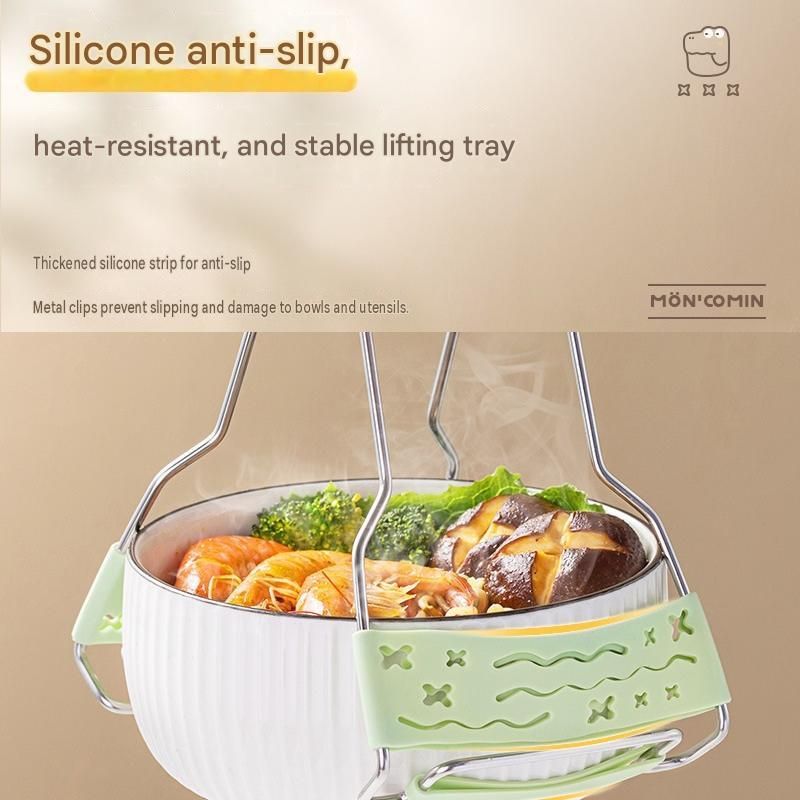 Crocodile shape Kitchen Heat Resistant Set - Adjustable Stainless Steel Plate view 7