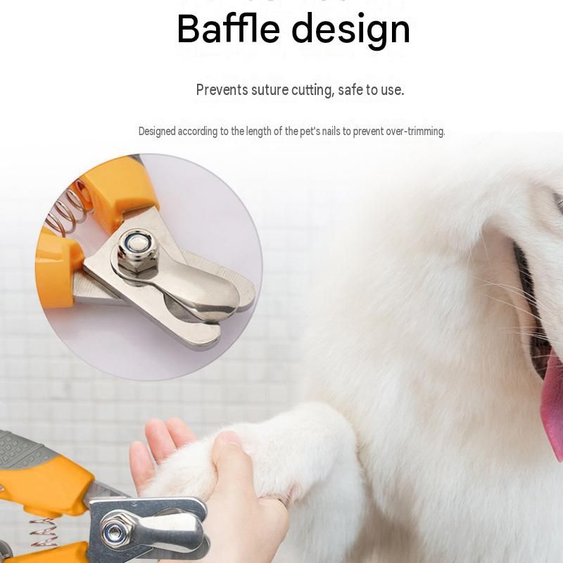 Pet Nail Clippers for Cats and Dogs - Stainless Steel Blade with Safety Guard view 5