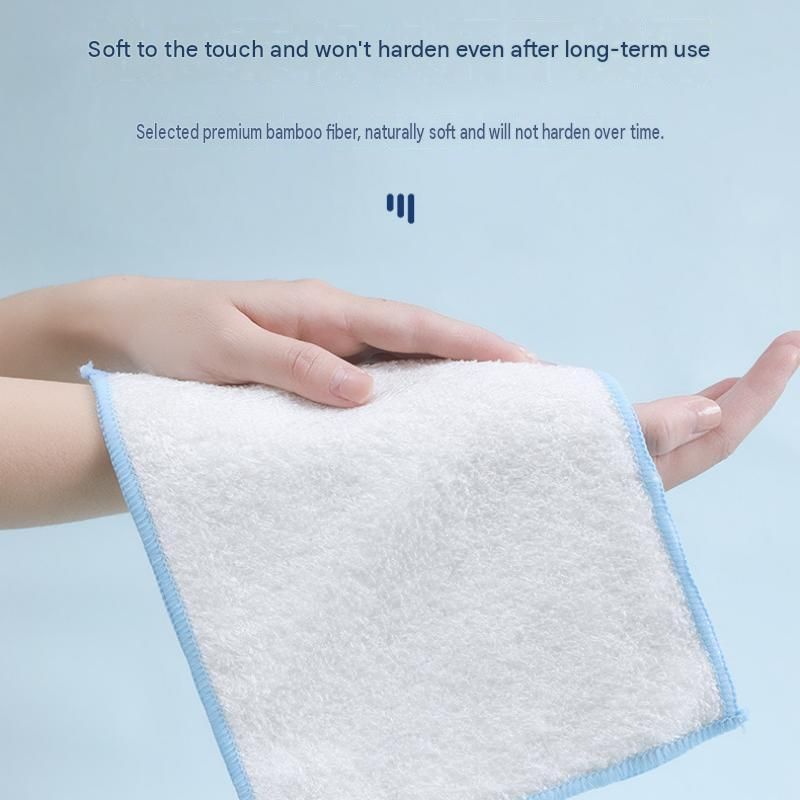 5-pcs 16*18cm Bamboo Fiber Kitchen Dishcloth - Non-Stick Oil Resistant view 5