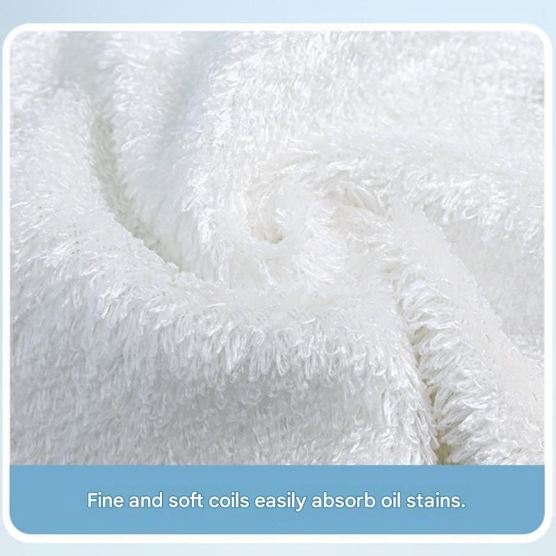 5-pcs 16*18cm Bamboo Fiber Kitchen Dishcloth - Non-Stick Oil Resistant view 6