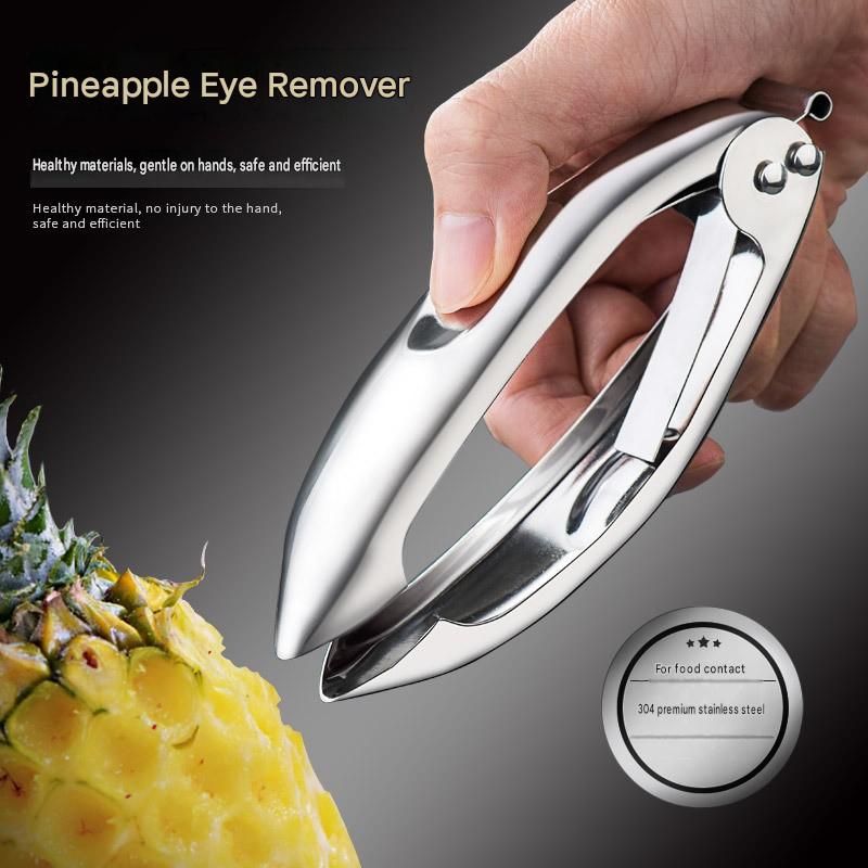 2 pcs Stainless Steel Pineapple Eye Remover - Multipurpose Fruit and Vegetable view 2