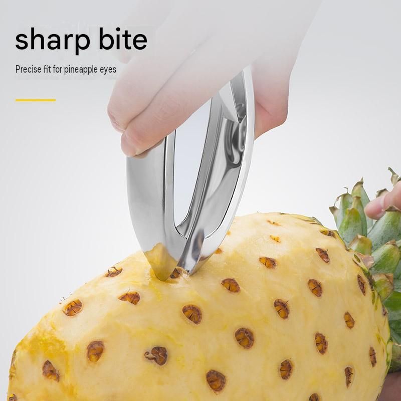 2 pcs Stainless Steel Pineapple Eye Remover - Multipurpose Fruit and Vegetable view 4