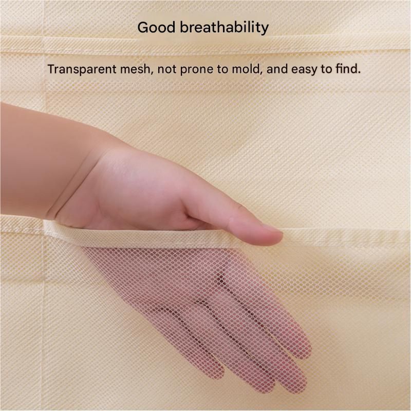 Grey Double-Sided Hanging Underwear Organizer（12 pockets on the front + 18 view 5