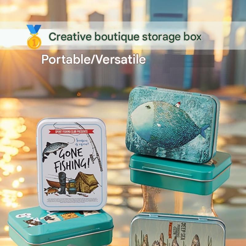 3-Pack Silvery Portable Metal Storage Box for Cotton Swabs and Coins – Compact view 2