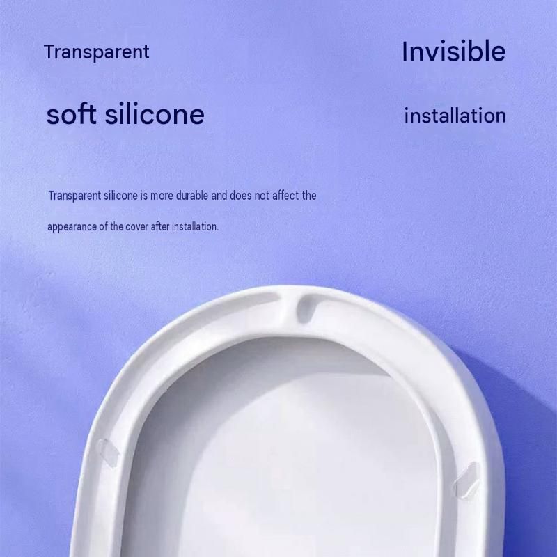 Small size 6 pack Toilet Seat Bumpers Transparent PU Gel Pads - Anti-Slip view 3