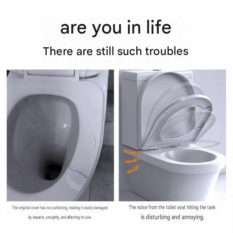 Small size 6 pack Toilet Seat Bumpers Transparent PU Gel Pads - Anti-Slip view 4