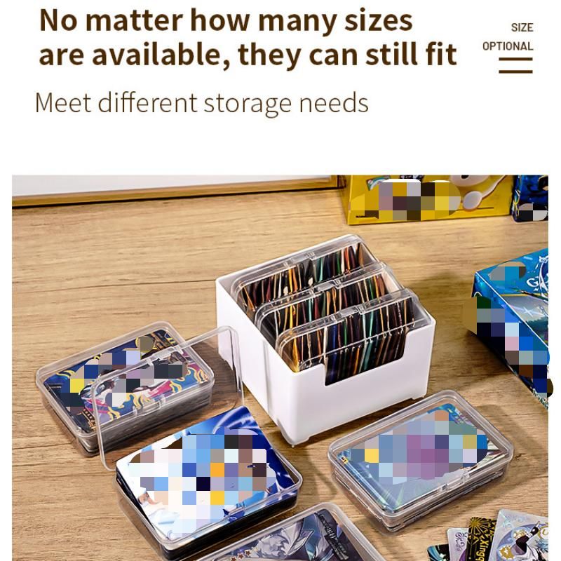 White Storage Box Set（Medium storage box + 7 small inner boxes） - Transparent view 4