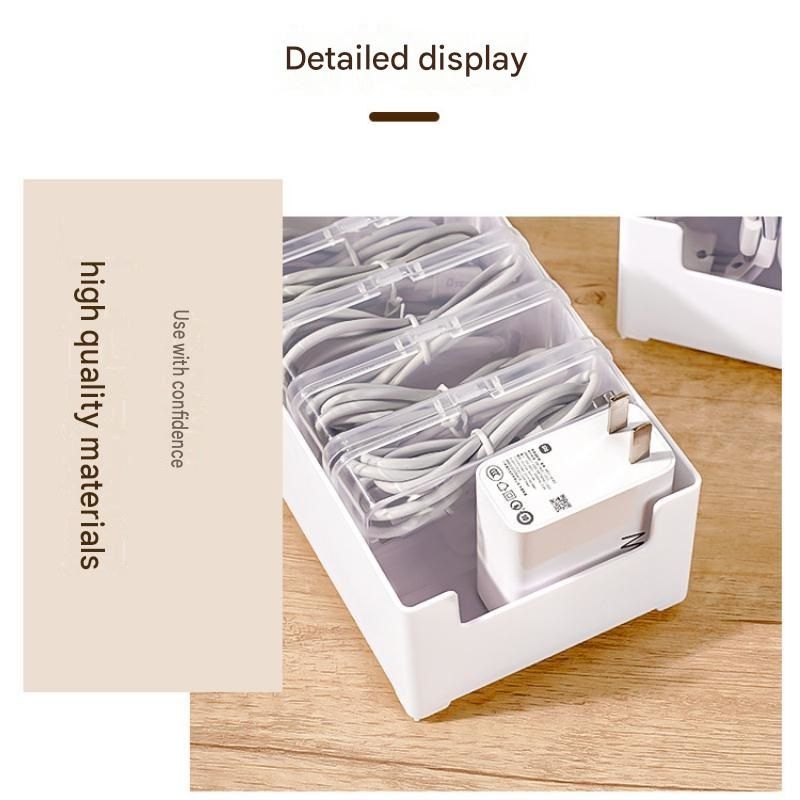 White Storage Box Set（Large storage box + 11 small inner boxes） - Transparent view 6