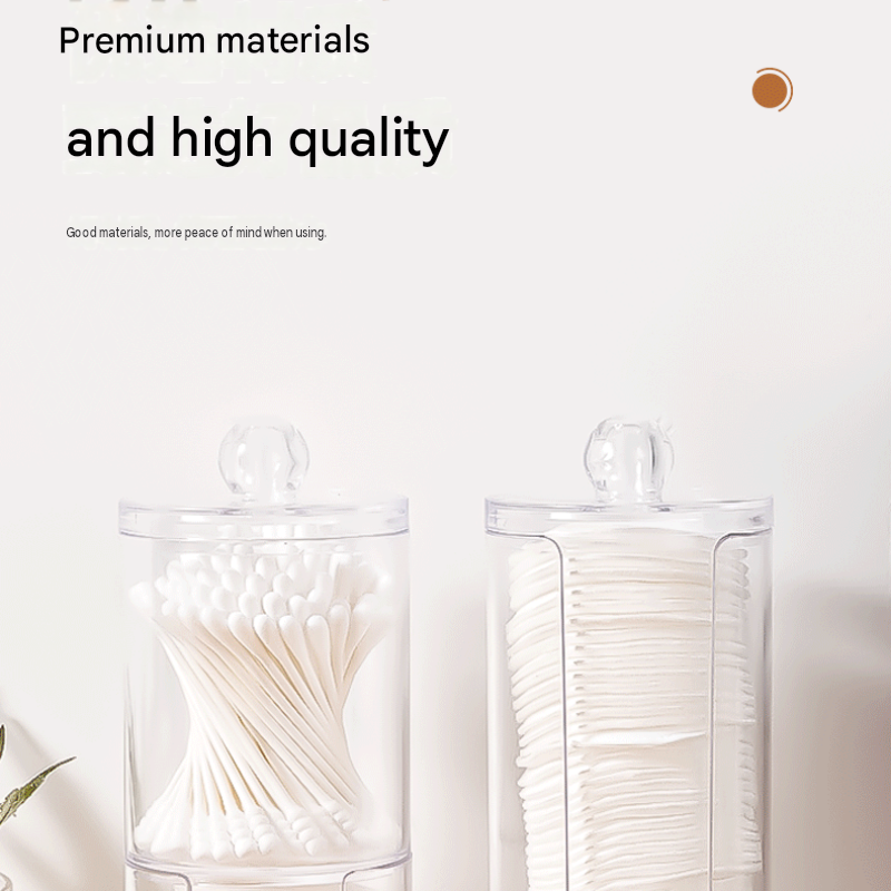 Transparent Cosmetic Storage Canister（Transparent U-shaped cup） – Stackable PS view 7