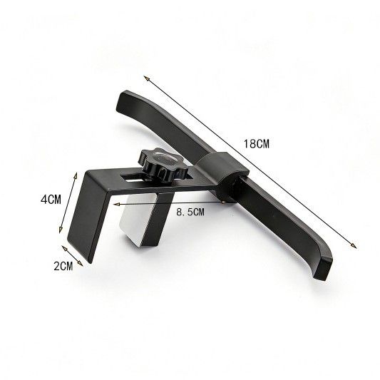 2 pack Grey Aluminium Desk Edge Hook - Adjustable Clamp-On Bag Hanger For view 7