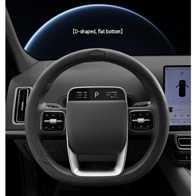 Red Liquid Silicone Steering Wheel Cover - Ultra-Thin Non-Slip Sweat-Resistant view 9