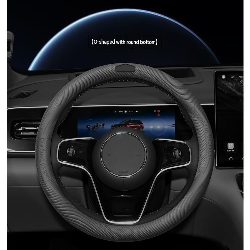 Red Liquid Silicone Steering Wheel Cover - Ultra-Thin Non-Slip Sweat-Resistant view 10