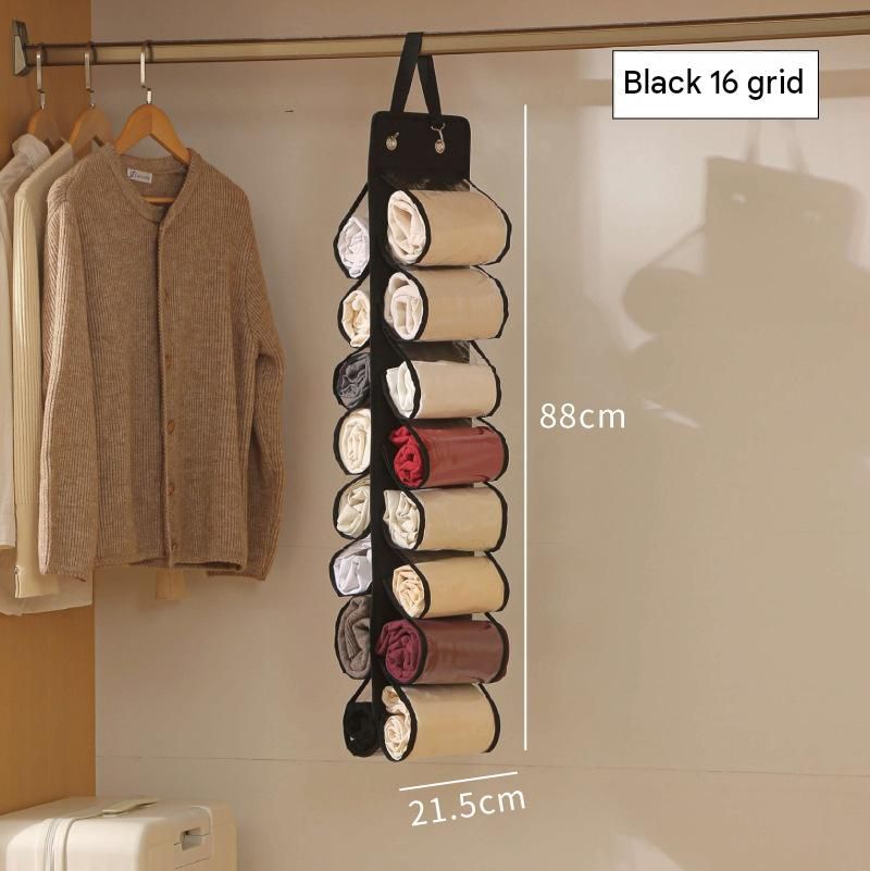Black Home Organisation Set - 6 Pocket Handbag Hanging Organiser and 16 Slot view 13