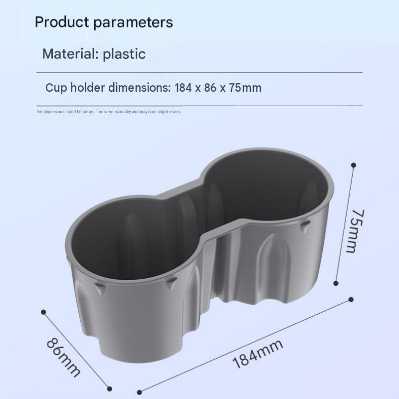 Grey Car Cup Holder Insert - TPE Material view 7
