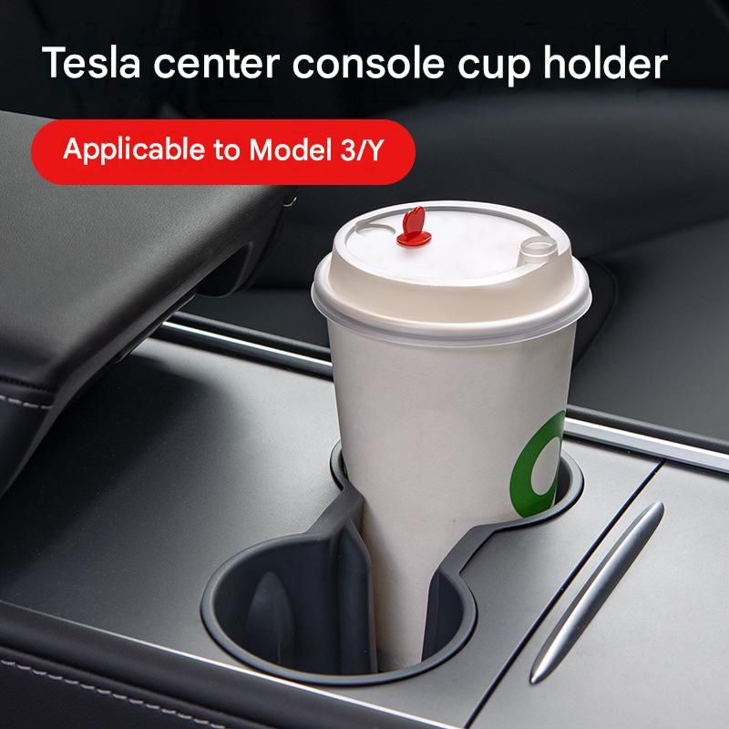 Black Car Cup Holder Insert - TPE Material view 2