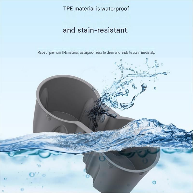 Black Car Cup Holder Insert - TPE Material view 6