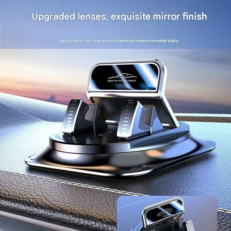 1-pack Black Dashboard Car Phone Holder Mount - 360 Degree Rotatable view 6