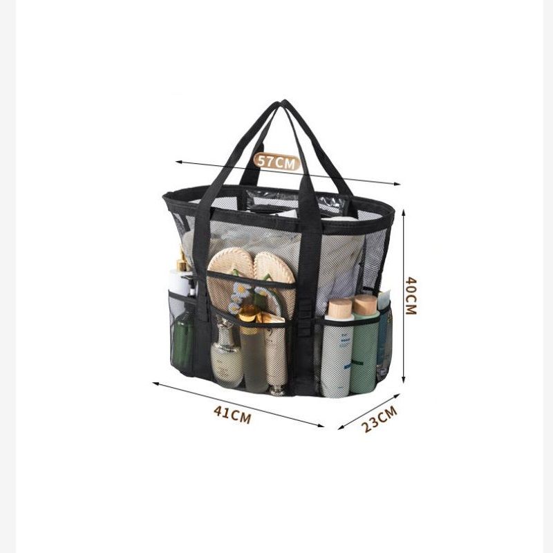 Pink large size Large Capacity Mesh Beach Tote Bag - Breathable PET with view 10
