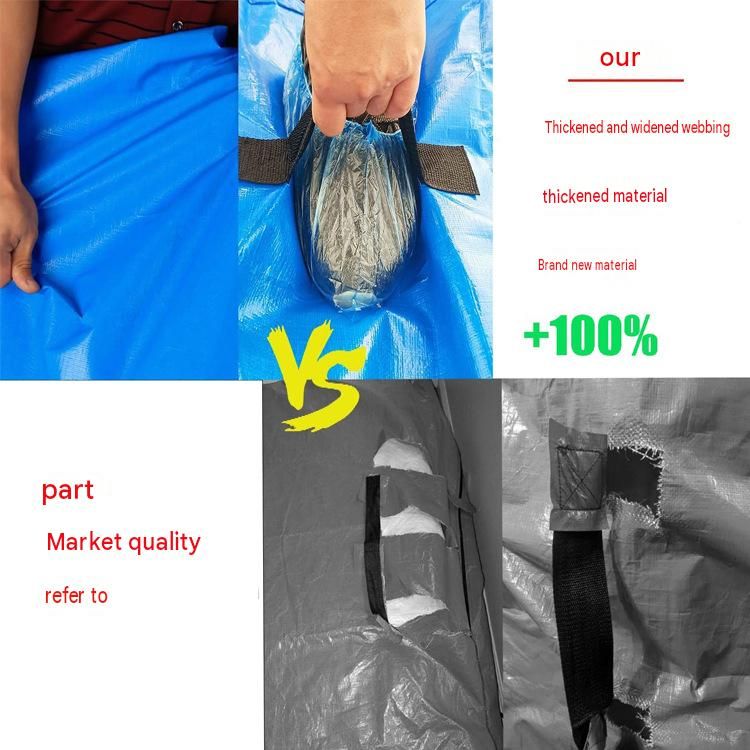 208*200*38cm Blue Heavy Duty PE Mattress Bag for Moving and Storage view 4