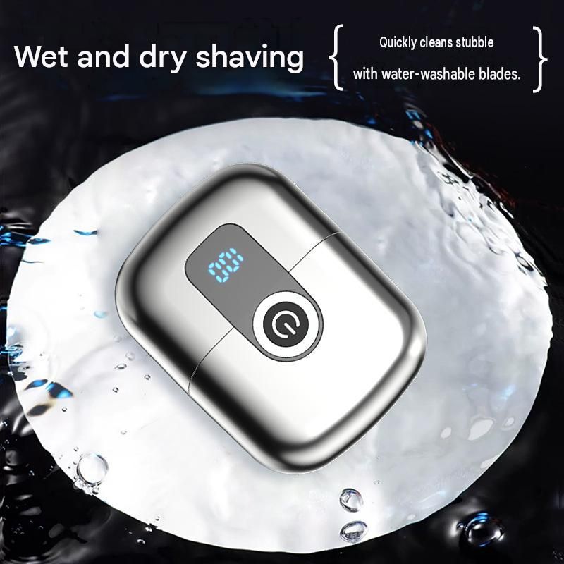 Silver Mini Portable Electric Shaver for Men - Floating Heads view 5