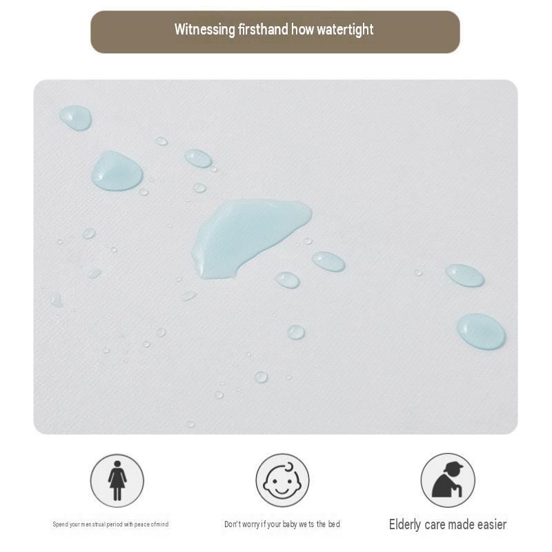 99*190cm White Waterproof Mattress Protector - Microfibre Terry Towelling Top view 4