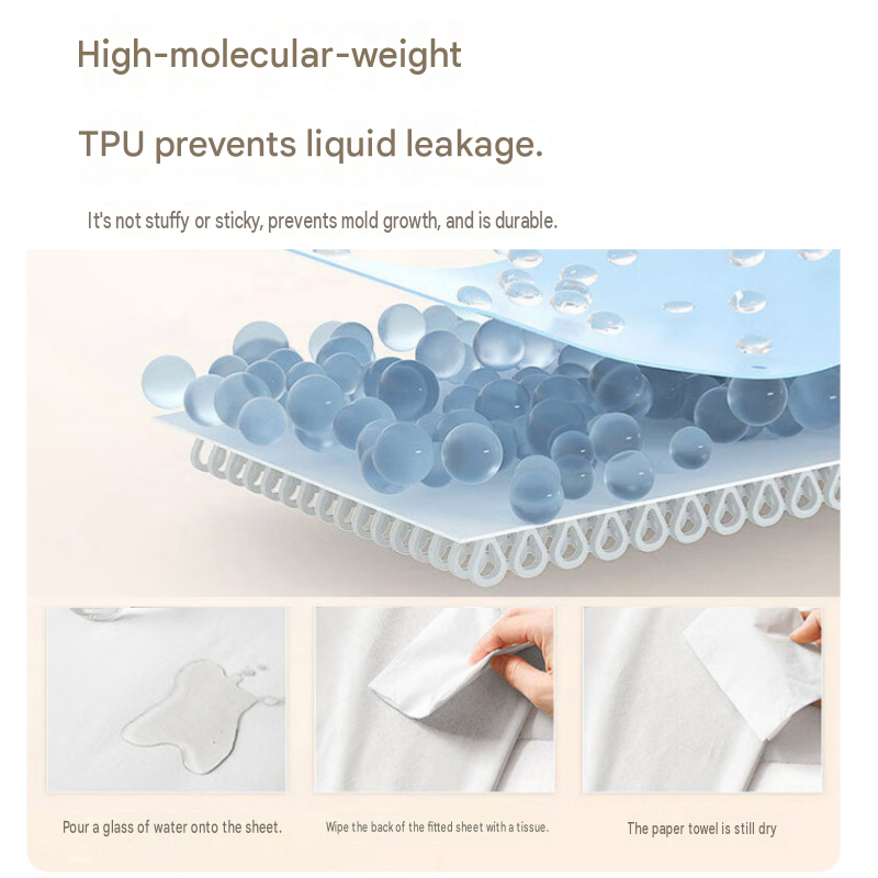 137*190cm White Waterproof Mattress Protector - Microfibre Terry Towelling Top view 3