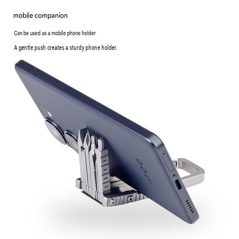 1-pack 13-in-1 Stainless Steel Multi Function Tool - SIM Card Ejector view 4