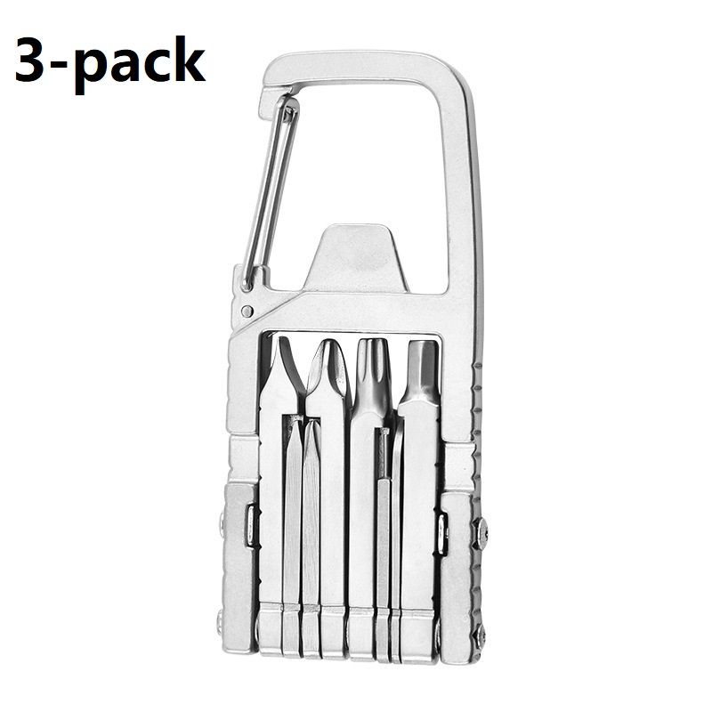 3-pack 13-in-1 Stainless Steel Multi Function Tool - SIM Card Ejector