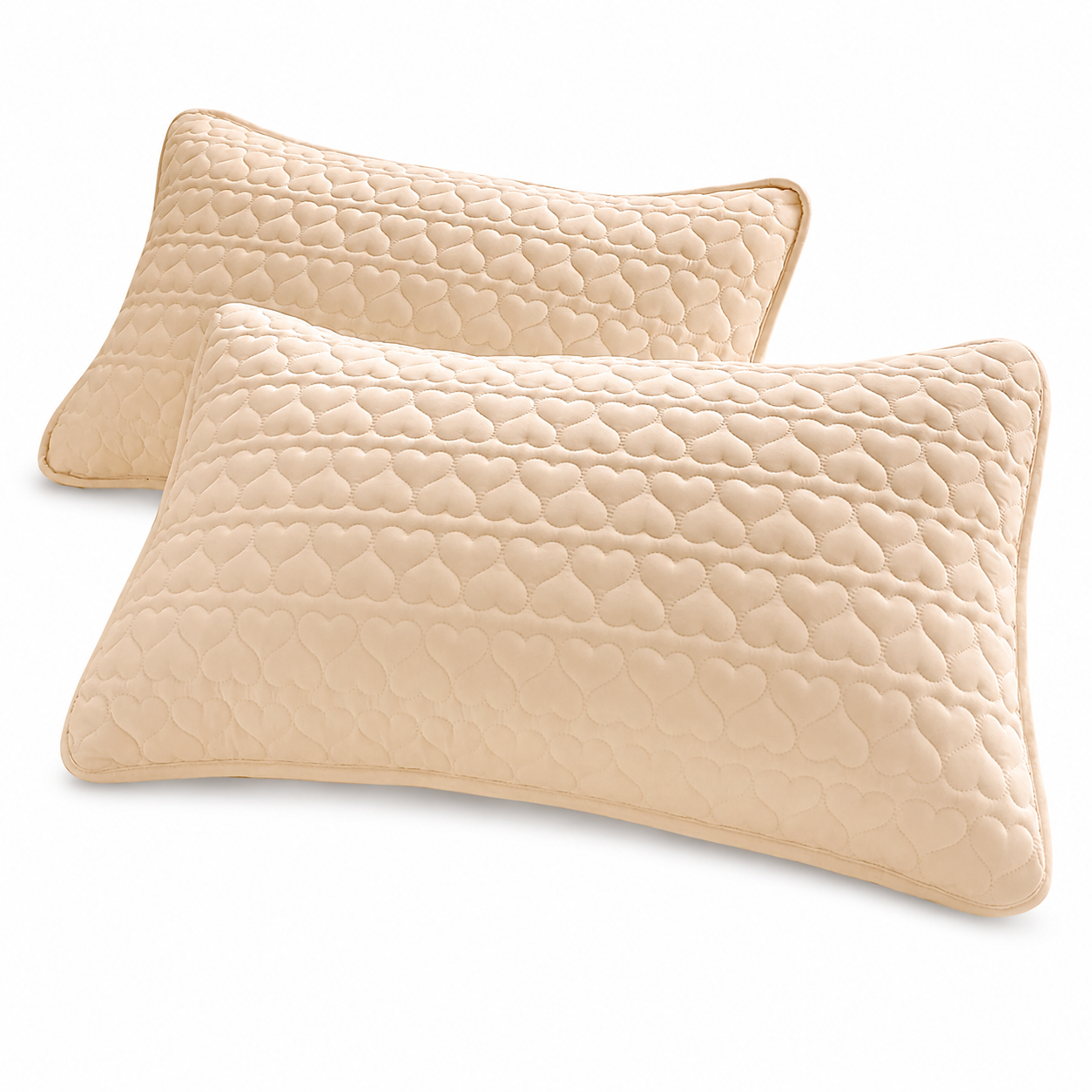 Skin-friendly and comfortable Pillow Protector 48x74cm Beige（Pack of 1 pair）