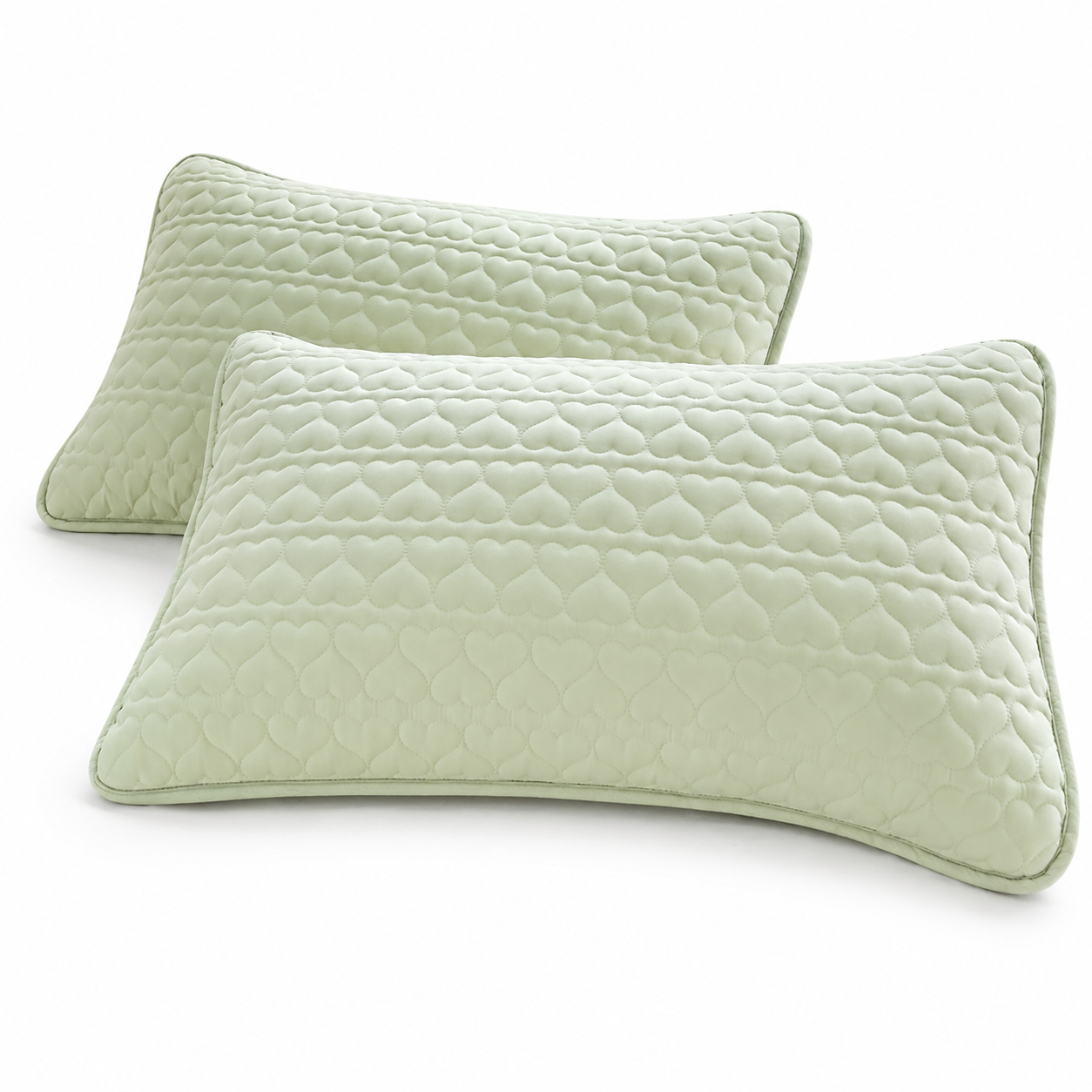 Skin-friendly and comfortable Pillow Protector 48x74cm Green（Pack of 1 pair）