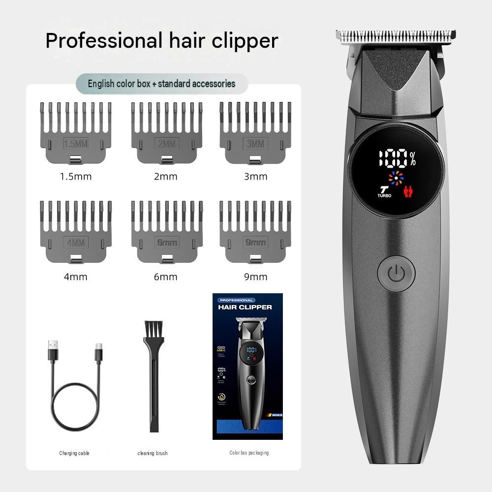 Hair Grooming Kit-Men's Electric Hair Clipper and Nose Trimmer Set - Stainless view 2