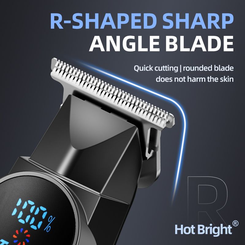 Hair Grooming Kit-Men's Electric Hair Clipper and Nose Trimmer Set - Stainless view 3