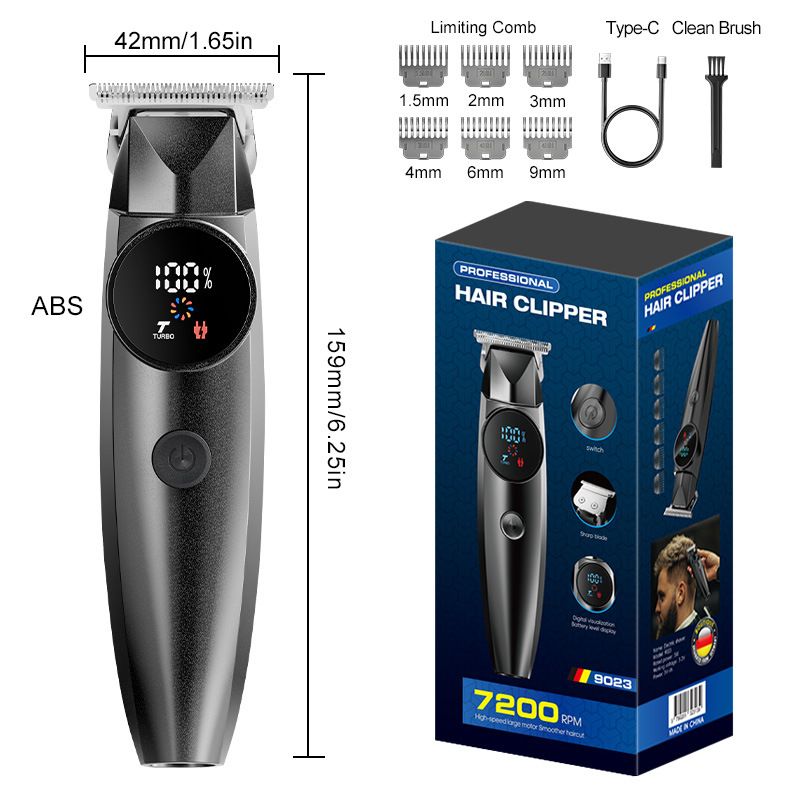 Hair Grooming Kit-Men's Electric Hair Clipper and Nose Trimmer Set - Stainless view 8