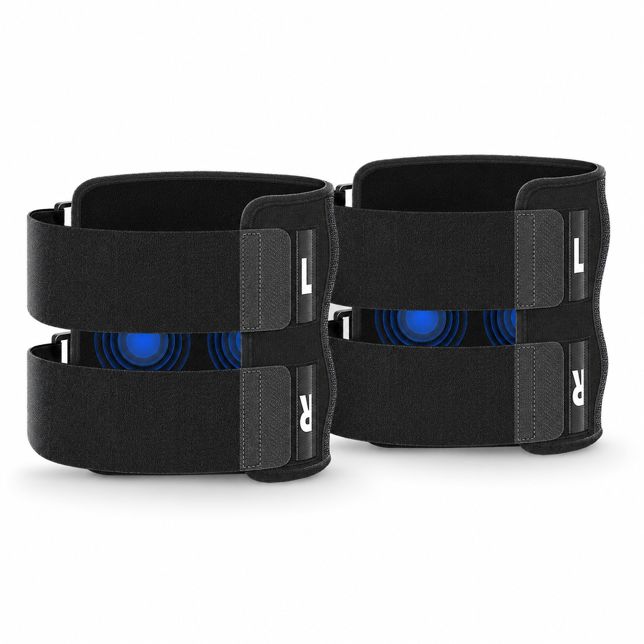 Adjustable Leg Support Brace Black（Pack of 2）- Ergonomic Leg Support with Dual