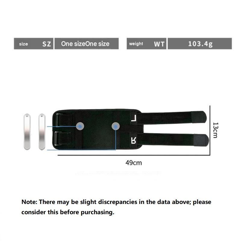 Adjustable Leg Support Brace Black（Pack of 2）- Ergonomic Leg Support with Dual view 2