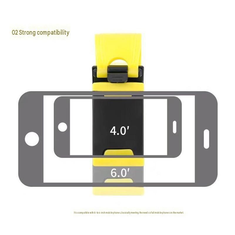 Steering Wheel Phone Mount Black（Pack of 1）- ABS Plastic Car Phone Holder with view 8