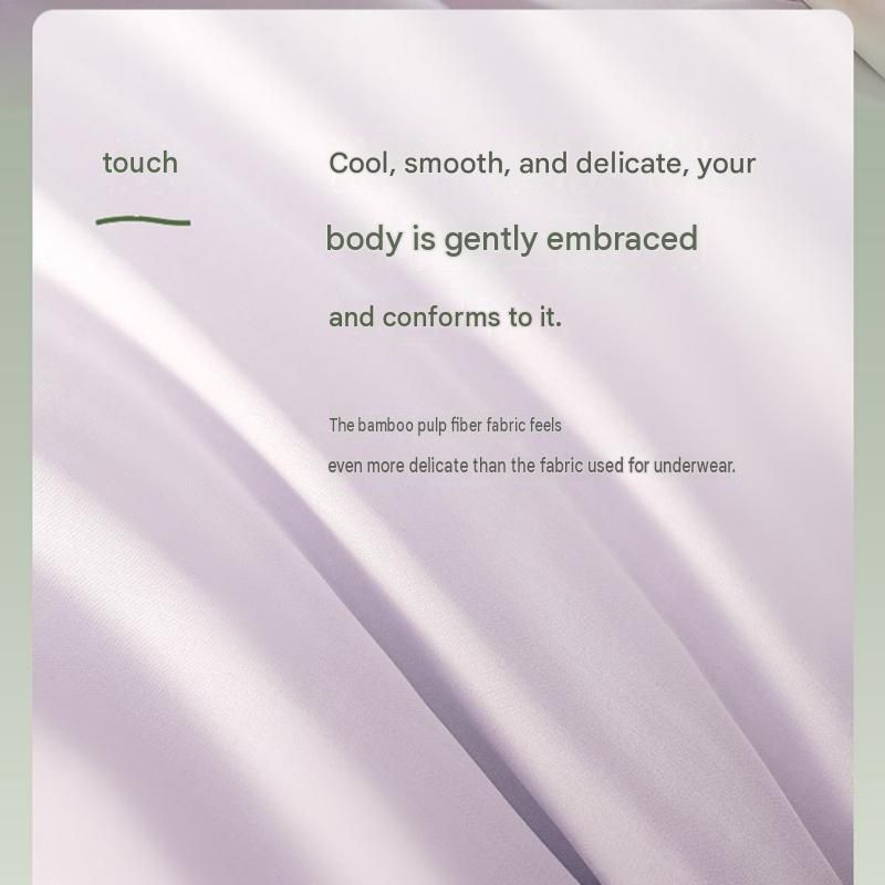 1-pack Blue Bamboo Pulp Fibre Pillowcase - 48x74cm Single - Cooling Silky Touch view 6