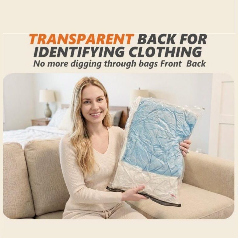 15-piece Travel Vacuum Compression Bags with Electric Pump - Small 40x54cm*6 view 7