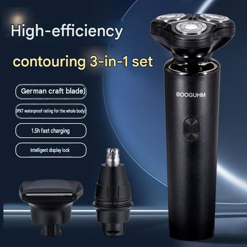 3-in-1 Electric Shaver for Men - USB Rechargeable view 2