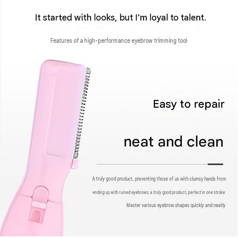 Pink Rechargeable Electric Eyebrow Trimmer - USB Charging view 5