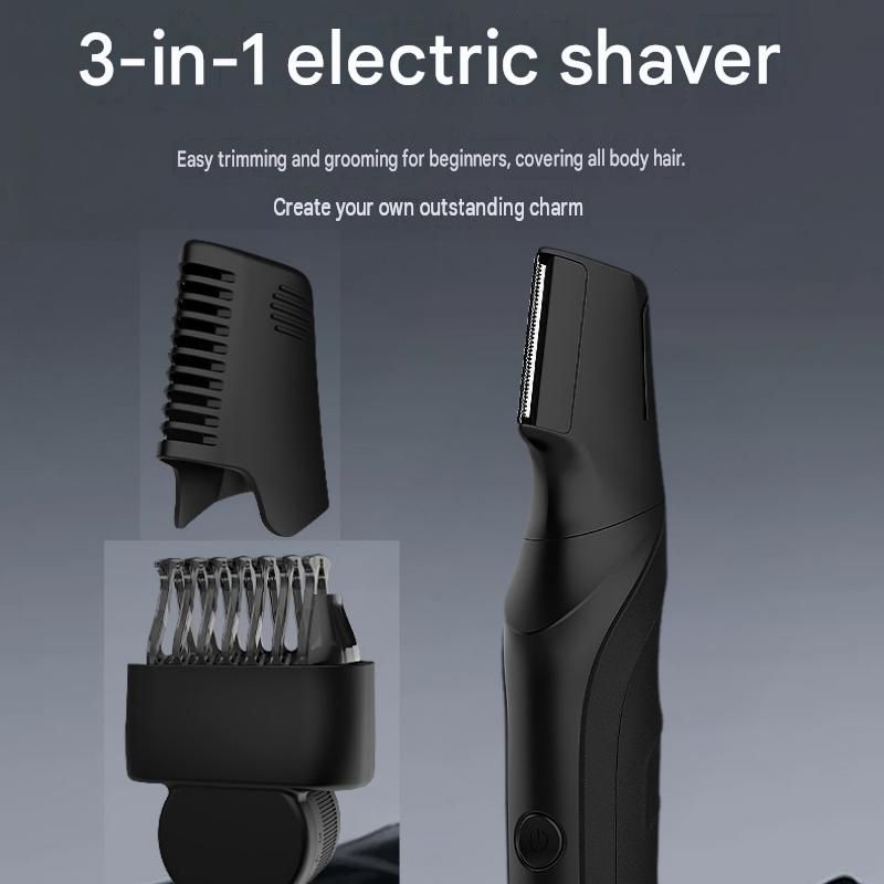 3-in-1 Electric Body Groomer for Men - IPX5 Waterproof view 2