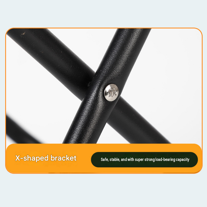 Black 2 Pack Portable foldable stool with a crossbody strap - High Carbon view 6