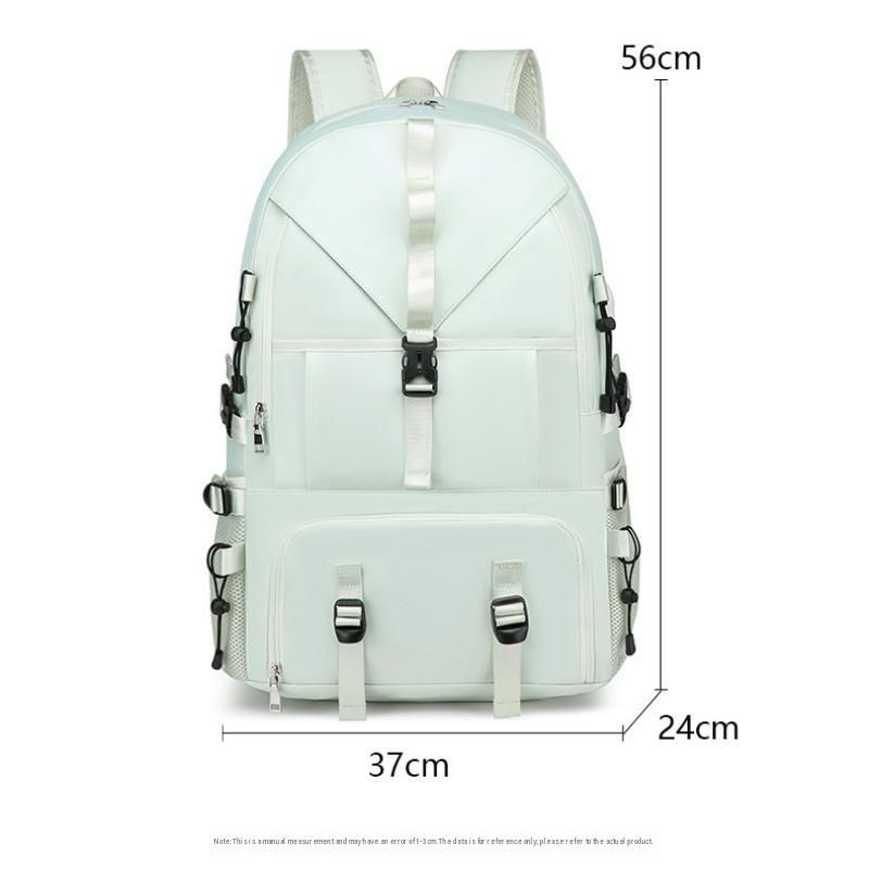 Grey Large Capacity Travel Backpack - Waterproof Polyester Hiking Rucksack view 12