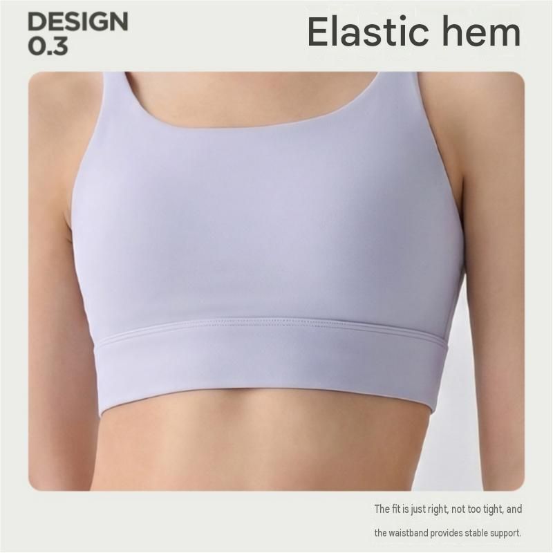 Outdoor sports combination-Grey XL Size thin shoulder straps Sports Bra with view 6