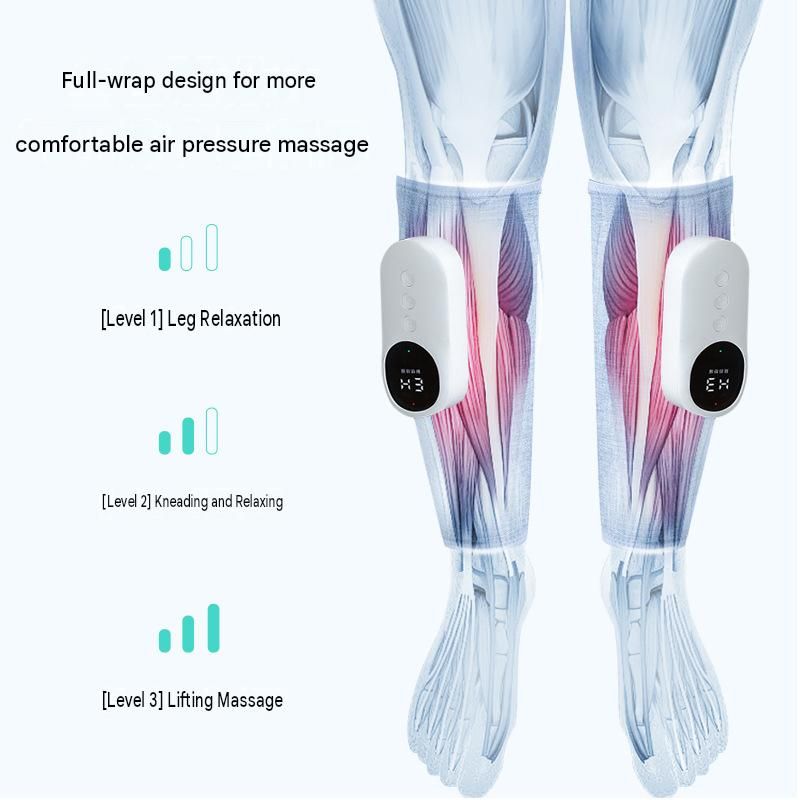 Pink （1 pack） Wireless Air Compression Leg Calf Massager with Heat view 5