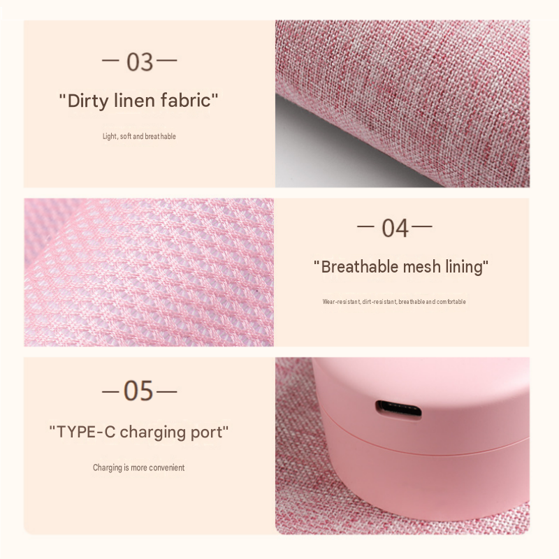 Pink （1 pack） Wireless Air Compression Leg Calf Massager with Heat view 8