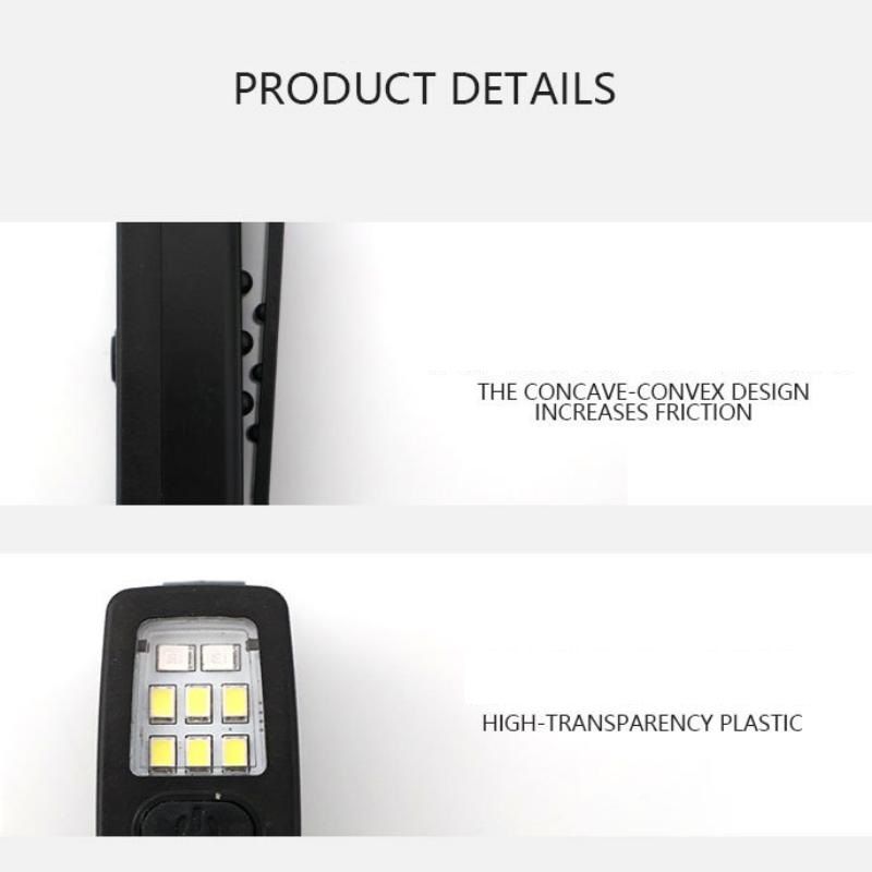 2 Pack Green Mini Clip Light - ABS Portable LED Safety Light with 7 Modes view 5